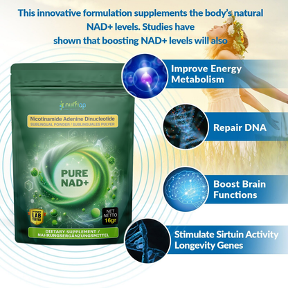 Nutriop Longevity® PURE-NAD+ Extreme Potency sublingual powder